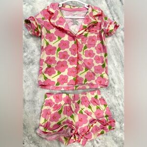 Tahari Pink Floral Two-Piece Pajama Set